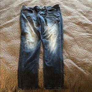Daytrip Blue Skinny Jeans with Distressed Fading